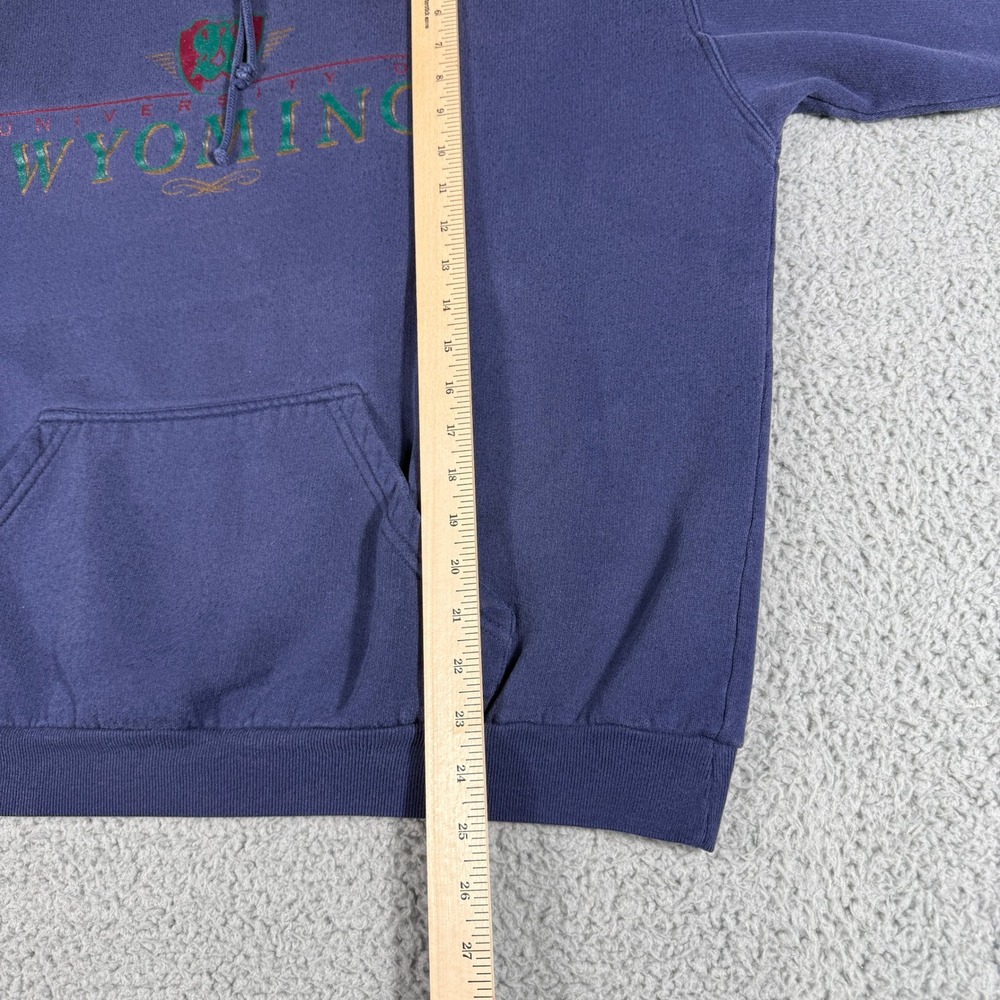 Vintage University of Wyoming Crewneck Mens Large Blue Pullover Sweatshirt Rare - Picture 5 of 9